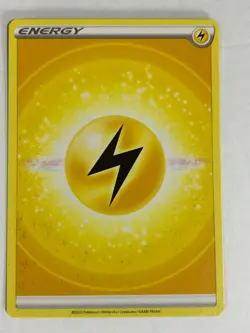Pokemon TCG Ink Smear Error 2022 Lightning Energy Near Mint - Image 1
