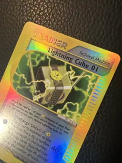 Lightning Cube 01 127/147 REVERSE HOLO Pokemon Aquapolis Vintage 2003 NM ** - Image 2