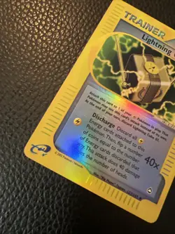 Lightning Cube 01 127/147 REVERSE HOLO Pokemon Aquapolis Vintage 2003 NM ** - Image 4