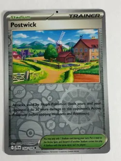 Pokemon TCG Journey Together Printer Hickey Error Rev Holo Postwick 154/159 NM - Image 1
