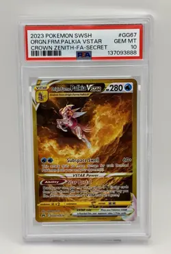 2023 Pokemon Sword & Shield Origin Forme Palkia Vstar #GG67 PSA 10 Gem Mint - Image 1