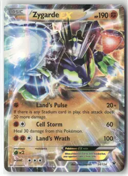 Pokemon Zygarde EX Ultra Rare XY - Fates Collide 54/124 NM - Image 1