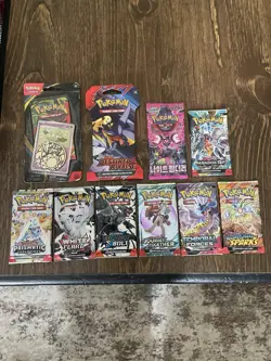 pokemon pack lot (10 Packs!) blisters, Packs, PRISMATIC, Etc ALL SEALED/NEW - Image 1