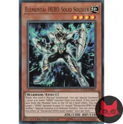Yugioh Elemental HERO Solid Soldier CT15-EN003 Ultra Rare Limited Edition NM - Image 1