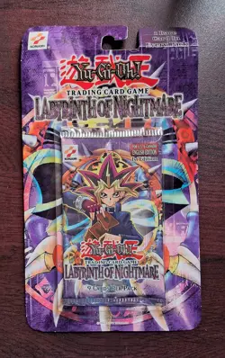 Yu-Gi-Oh Labyrinth of Nightmare Blister Booster Pack 1st Edition Konami (SEALED) - Image 1