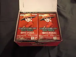24x One Piece TCG OP13 Carrying On His Will - likely dead booster packs - Image 1