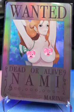 One Piece (Nami) Wanted - ACG Waifu Sexy Nude Trading Card OPCG - Image 1