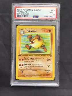 Pokemon Cards: Jungle 1st Edition Uncommon: Primeape 43/64 PSA 9 - Image 2