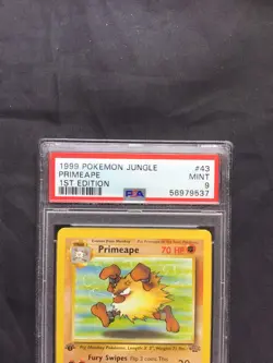 Pokemon Cards: Jungle 1st Edition Uncommon: Primeape 43/64 PSA 9 - Image 3