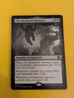 The meathook massacre. MID MYthic MTG Card. legendary enchantment - Image 2