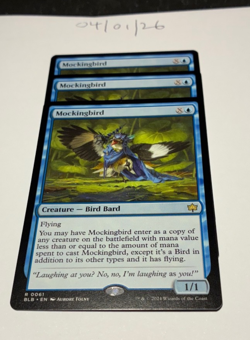 Magic the Gathering MTG Mockingbird x3 Rare Cards NM/M Bloomburrow - Image 1