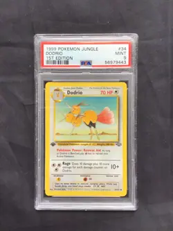 Pokemon Cards: Jungle 1st Edition Uncommon: Dodrio 34/64 PSA 9 - Image 1