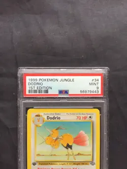Pokemon Cards: Jungle 1st Edition Uncommon: Dodrio 34/64 PSA 9 - Image 3