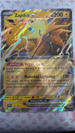 Zapdos EX SVPen 049 - Jumbo Card - Black Star Promo Pokemon TCG - NM - Image 3