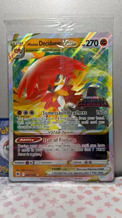 Hisuian Decidueye VSTAR 084/189 - JUMBO Promo Pokemon Card - SEALED - Image 1