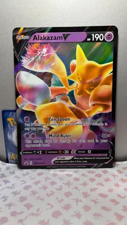 Alakazam V - SWSH083 - Black Star Promo Pokemon Card - Jumbo Oversized - NM - Image 1
