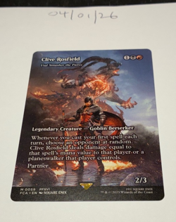 Magic the Gathering MTG Clive Rosfield (Vial Smasher the Fierce) x1 Card NM/M - Image 1