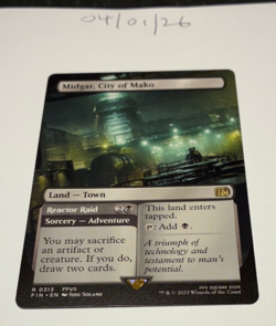Magic the Gathering MTG Midgar, City of Mako x1 Rare Borderless Card NM/M - Image 1