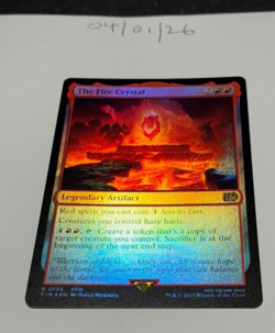 Magic the Gathering MTG The Fire Crystal x1 Rare FOIL Card NM/M Final Fantasy - Image 1
