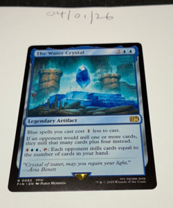 Magic the Gathering MTG The Water Crystal x1 Rare Card NM/M Final Fantasy - Image 1