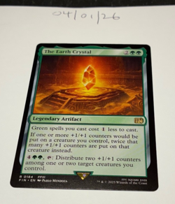 Magic the Gathering MTG The Earth Crystal x1 Rare Card NM/M Final Fantasy - Image 1