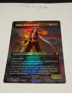 Magic the Gathering MTG Seifer, Balamb Rival x1 Borderless FOIL Card NM/M - Image 1