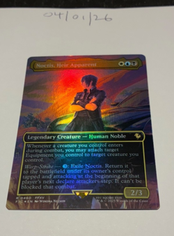 Magic the Gathering MTG Noctis, Heir Apparent x1 Borderless FOIL Card NM/M - Image 1