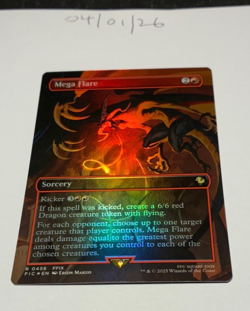 Magic the Gathering MTG Mega Flare x1 Borderless FOIL Card NM/M - Image 1