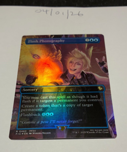 Magic the Gathering MTG Flash Photography x1 Borderless FOIL Card NM/M - Image 1
