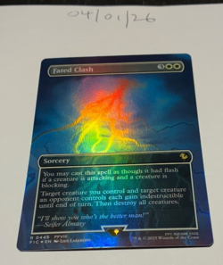 Magic the Gathering MTG Fated Clash x1 Borderless FOIL Card NM/M - Image 1
