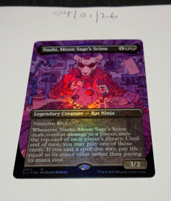 Magic the Gathering MTG Nashi, Moon Sage's Scion x1 B'less FOIL Card NM/M Secret - Image 1