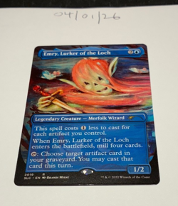 Magic the Gathering MTG Emry, Lurker of the Loch x1 B'less Card NM/M Secret Lair - Image 1