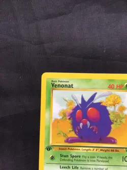 Pokemon Cards: Jungle 1st Edition Common: Venonat 63/64 - Image 2