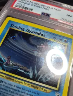 PSA 8 Shining Gyarados Neo Revelation 65/64 Pokemon Card SWIRL - Image 3
