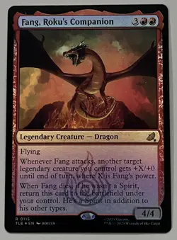 MTG Avatar: TLE Fang, Roku’s Companion Legendary Creature RARE FOIL #0115 - Image 1