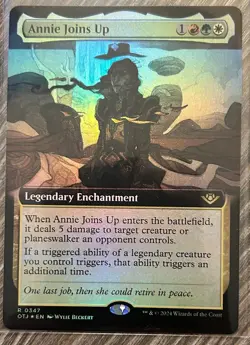 Annie Joins Up R Ext Art Foil #347 | OTJ Outlaws of Thunder Junction - Image 1