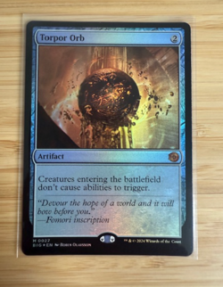 MTG: Torpor Orb Foil Outlaws of Thunder Junction: the Big Score Foil NM - Image 1