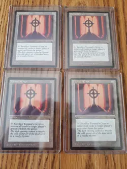 MAGIC THE GATHERING Tormod's Crypt THE DARK (1994) Uncommon Artifact Lot of Four - Image 1