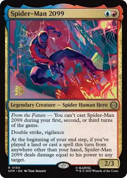 Spider-Man 2099 - Foil - Prerelease Promo Light Play, English Magic the Gatherin - Image 1