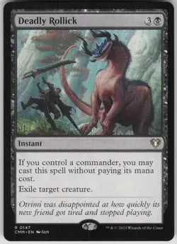 Magic the Gathering TCG Deadly Rollick R Commander Masters 147 - Image 1