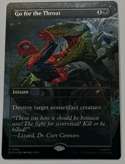 MTG Secret Lair Drop Go for the Throat Instant RARE FOIL #1986 - Image 1