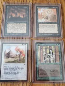 MAGIC THE GATHERING Lot of Four (4) RARE THE DARK Cards Very Nice Condition - Image 1