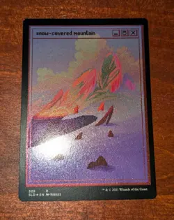 MTG: Snow-Covered Mountain FOIL ETCHED, NM PixelSnowLands.jpg Secret Lair Drop!! - Image 1