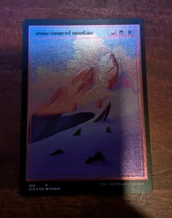 MTG: Snow-Covered Mountain FOIL ETCHED, NM PixelSnowLands.jpg Secret Lair Drop!! - Image 2