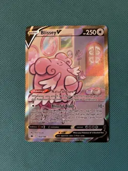 Pokemon TCG Blissey V Full Art Holo Card 183/198 Chilling Reign NM - Image 1