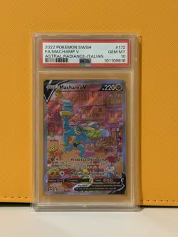 Pokemon Machamp V Full Art 172/189 Astral Radiance ITA PSA 10 - Image 1