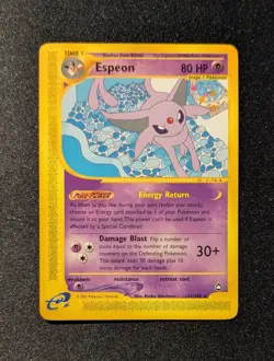 Pokemon AQUAPOLIS - #11/147 Espeon - Nonholo - ENG - Near Mint - Image 3