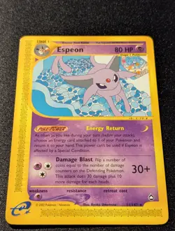 Pokemon AQUAPOLIS - #11/147 Espeon - Nonholo - ENG - Near Mint - Image 4