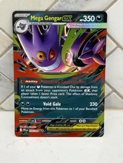 Pokemon Mega Gengar ex 056/094 Me02: Phantasmal Flames Holo Double Rare (1) - Image 1