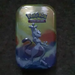 Pokemon Kanto Power Mini Tin_2025 Reprint_H24_Mewtwo Artwork_NEW & SEALED! - Image 1